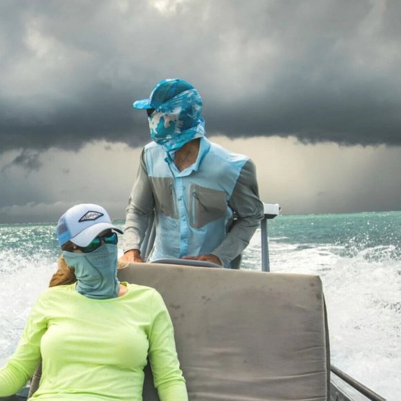 Simms Women's Fishing SunGaiter - UPF 50+ Sun Protection Eddy Aruba NEW - Picture 3 of 5